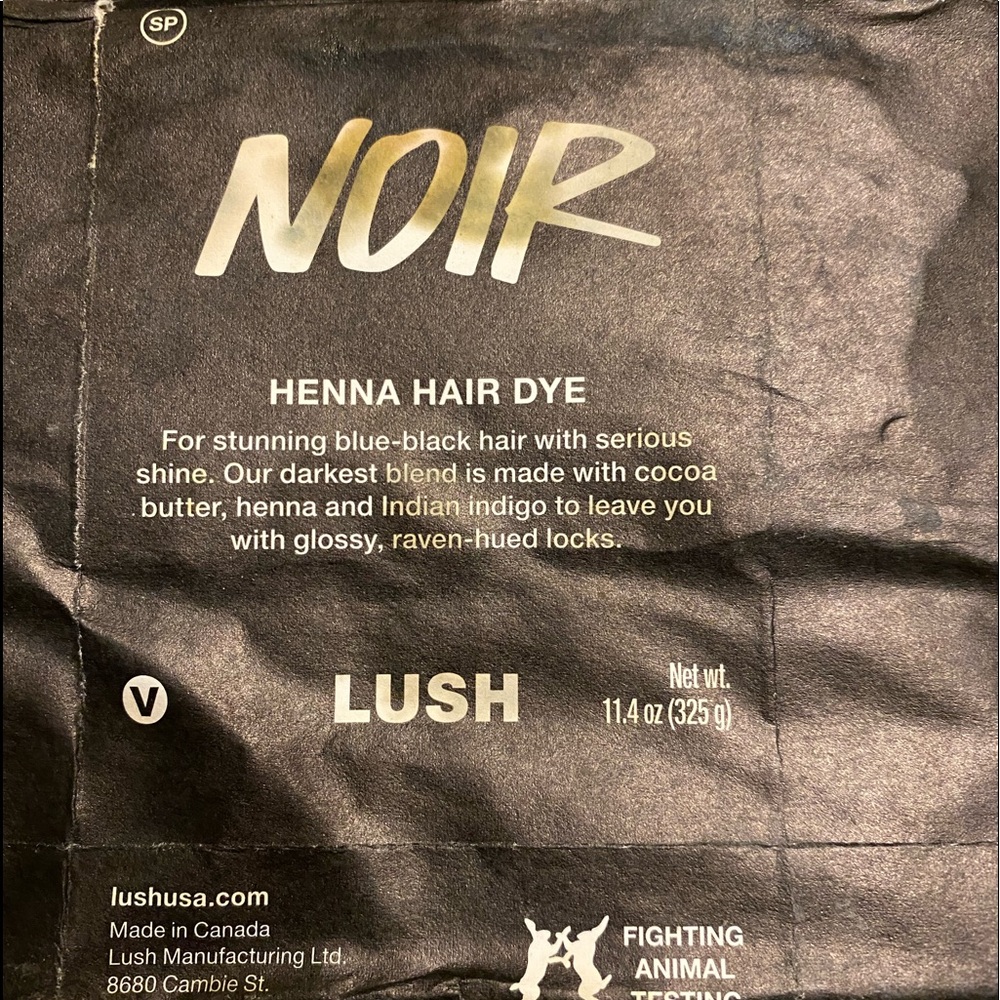 Brand new never used henna hair dye Black Noir